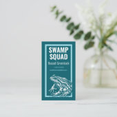 Carte De Visite Nature Conservation Grenouille ou crapaud Moderne (Debout devant)