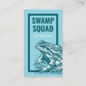 Carte De Visite Nature Conservation Grenouille ou crapaud Moderne (Dos)