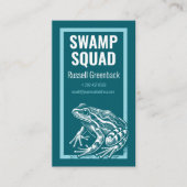 Carte De Visite Nature Conservation Grenouille ou crapaud Moderne (Devant)