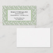 Carte De Visite Nature de médecin de naturopathique inspirée (Devant / Derrière)