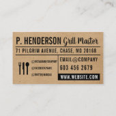 Carte De Visite Nature | Disposition | BBQ (Dos)