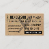 Carte De Visite Nature | Disposition | BBQ (Dos)