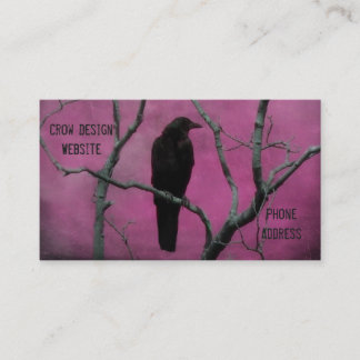 Carte De Visite Nature Du Corbeau