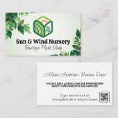 Carte De Visite Nature Extérieure | Paysage | Feuille (Devant / Derrière)