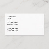 Carte De Visite Nature Faune Grenouille Thème animal (Dos)