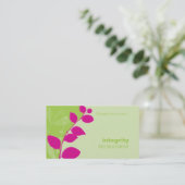 CARTE DE VISITE nature feuillage silhouette chaux  (Debout devant)