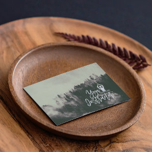 Carte De Visite Nature Forêt de Méditation Yoga instructeur Script