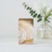 Carte De Visite Nature marine de la coquille de la mer Blanche (Debout devant)