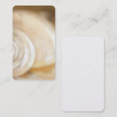 Carte De Visite Nature marine de la coquille de la mer Blanche (Devant / Derrière)