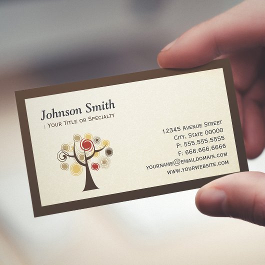 Carte De Visite Nature moderne - Arbre de vie