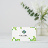 Carte De Visite Nature | Motif feuille (Debout devant)