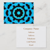 CARTE DE VISITE NATURE OCÉAN BLEU (Devant / Derrière)