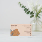 Carte De Visite Nature Paysage Couleurs pastel (Debout devant)