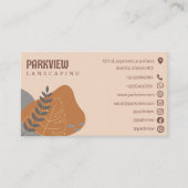 Carte De Visite Nature Paysage Couleurs pastel (Devant)