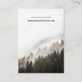 Carte De Visite Nature Pine Woods Élevage Bijoux Display (Devant)