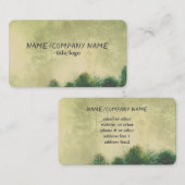 Carte De Visite nature pinède (Devant / Derrière)