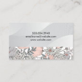 Carte De Visite Nature | Plante | Modèle floral (Dos)