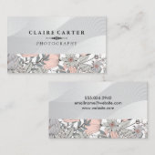 Carte De Visite Nature | Plante | Modèle floral (Devant / Derrière)