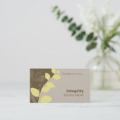 CARTE DE VISITE nature silhouette brun jaune (Debout devant)