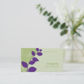 CARTE DE VISITE nature silhouette vert pourpre (Debout devant)