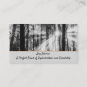 Carte De Visite Nature sociale sophistiquée Image Paysage (Dos)