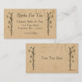 Carte de visite naturel (Devant / Derrière)