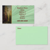 Carte de visite naturel (Devant / Derrière)