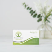 Carte de visite naturel (Carte verte) (Debout devant)