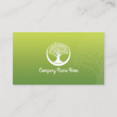 Carte de visite naturel (Carte verte) (Dos)