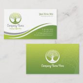 Carte de visite naturel (Carte verte) (Devant / Derrière)