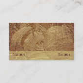 Carte de visite naturel Citrouille d'automne (Dos)