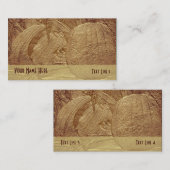 Carte de visite naturel Citrouille d'automne (Devant / Derrière)