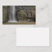 Carte de visite naturel de cascade (Devant / Derrière)