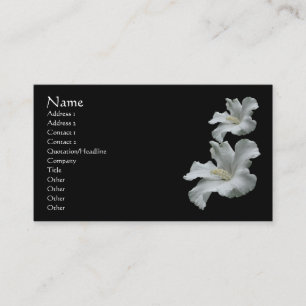 Carte de visite naturel de la fleur d'Hibiscus bla