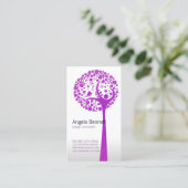 Carte de visite naturel de l'arbre vectoriel (Debout devant)