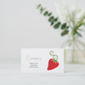 Carte de visite naturel de magasin de nourriture (Debout devant)