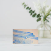 Carte de visite naturel de style de texture de (Debout devant)