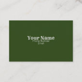 Carte de visite naturel minimaliste classique simp (Dos)