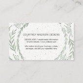 Carte De Visite Naturel (Noir / Blanc) (Dos)