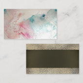 Carte de visite naturel peint de texture de (Devant / Derrière)