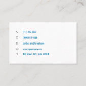 Carte de visite naturopath personnalisable (Dos)