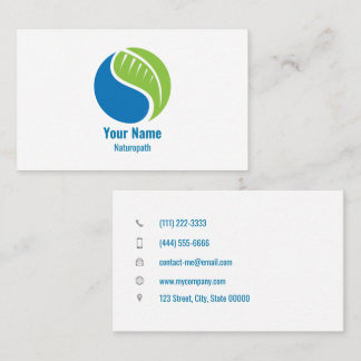 Carte de visite naturopath personnalisable