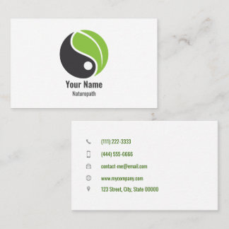 Carte de visite naturopath personnalisable