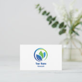 Carte de visite naturopath personnalisable (Debout devant)