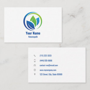 Carte de visite naturopath personnalisable