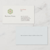 Carte De Visite Naturopath Santé naturelle holistique (Devant / Derrière)