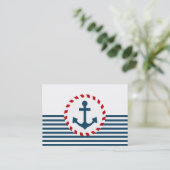 Carte De Visite Nautical design (Debout devant)