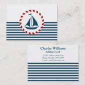 Carte De Visite Nautical design (Devant / Derrière)