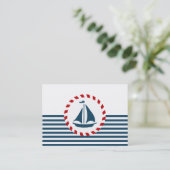 Carte De Visite Nautical design (Debout devant)