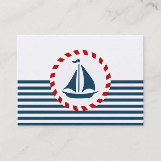 Carte De Visite Nautical design (Devant)